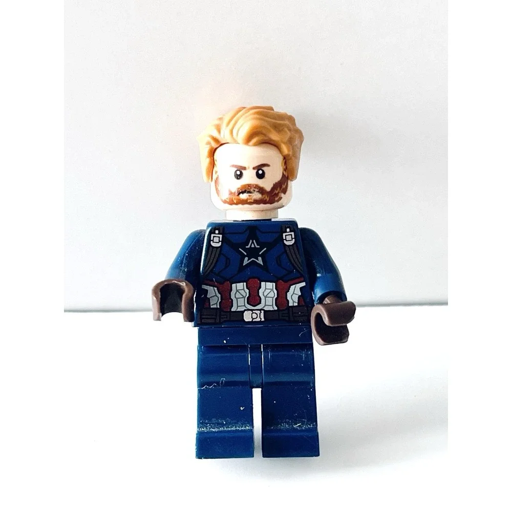 Lego‎ Super Heroes Minifigure Captain America sh495 76101 Some Scratches